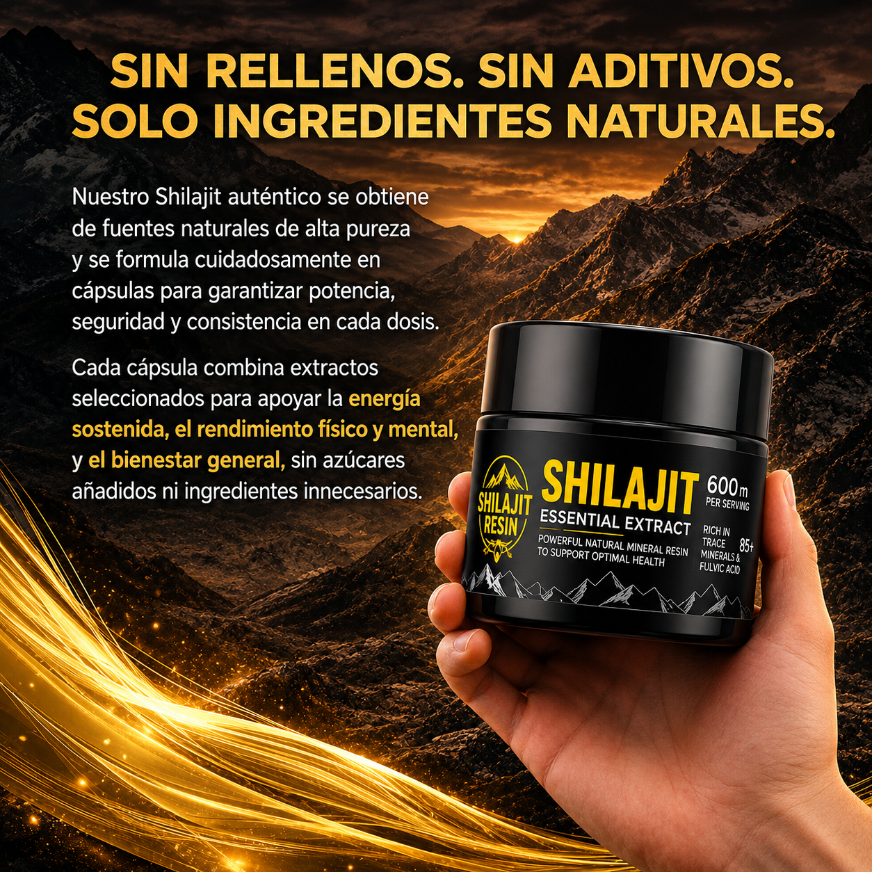 Shilajit Royal™ Potencia Natural Masculina