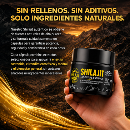 Shilajit Royal™ Potencia Natural Masculina
